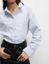 Marks & Spencer "Pure Cotton Striped Collared Shirt"